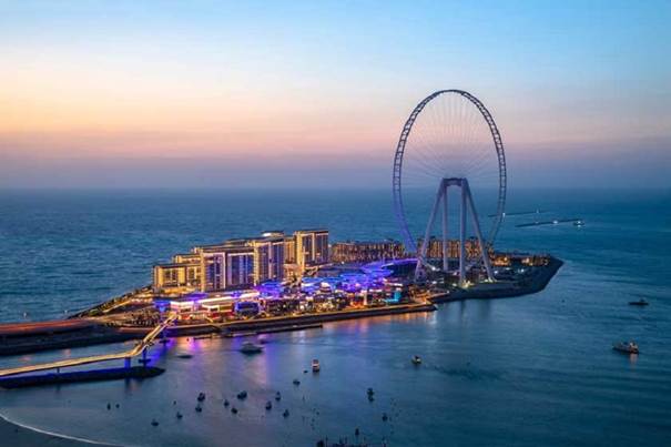 نمایی زیبا از چرخ و فبک دبی،نگین دخشان امارات
